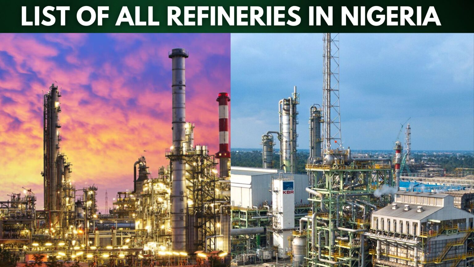 List Of All Refineries In Nigeria